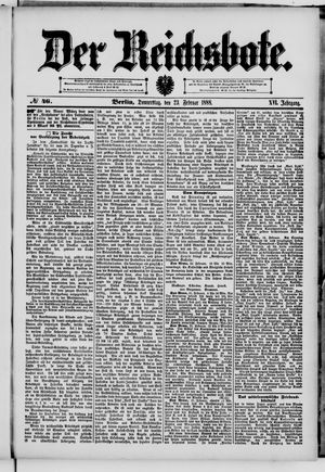 Der Reichsbote vom 23.02.1888