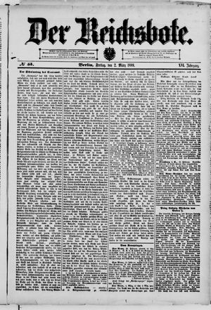 Der Reichsbote vom 02.03.1888