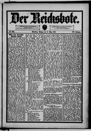 Der Reichsbote vom 12.03.1888