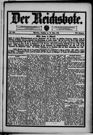 Der Reichsbote vom 20.03.1888