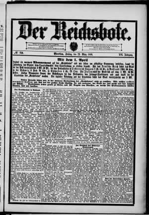 Der Reichsbote vom 23.03.1888