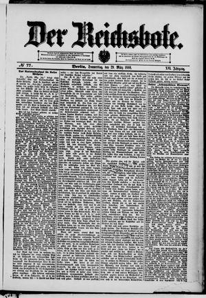 Der Reichsbote vom 29.03.1888