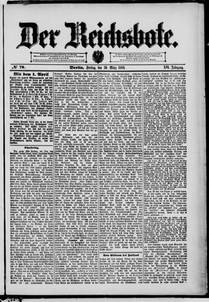 Der Reichsbote vom 30.03.1888