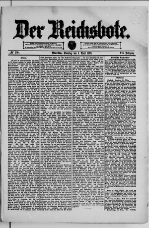 Der Reichsbote vom 01.04.1888