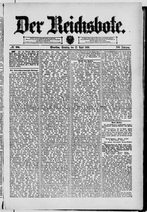 Der Reichsbote vom 22.04.1888