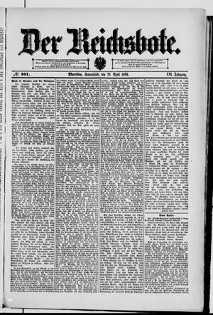 Der Reichsbote vom 28.04.1888