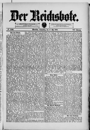 Der Reichsbote vom 17.05.1888