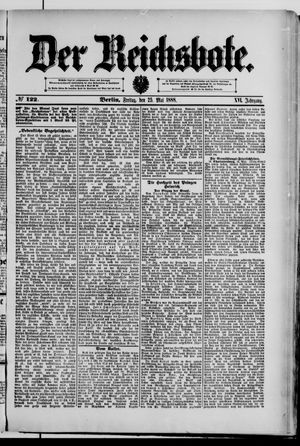 Der Reichsbote vom 25.05.1888