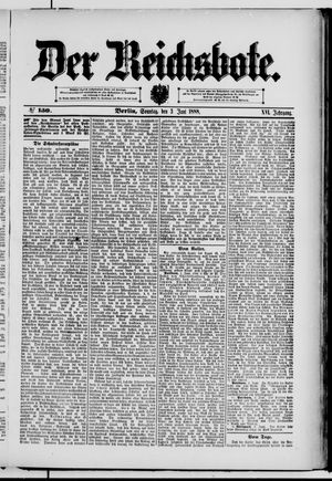 Der Reichsbote vom 03.06.1888