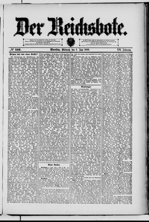 Der Reichsbote vom 06.06.1888