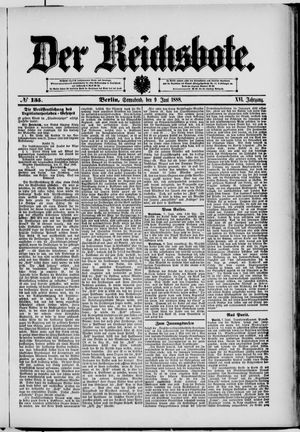 Der Reichsbote vom 09.06.1888