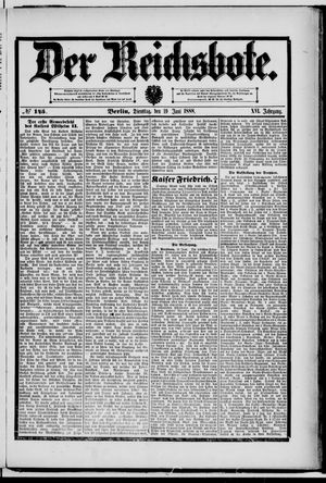 Der Reichsbote vom 19.06.1888