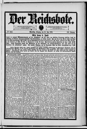 Der Reichsbote vom 24.06.1888