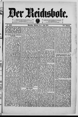 Der Reichsbote vom 04.07.1888
