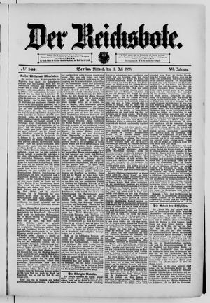 Der Reichsbote vom 11.07.1888