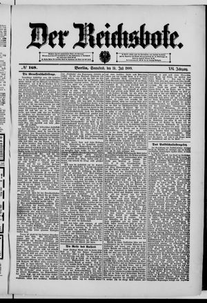 Der Reichsbote vom 14.07.1888