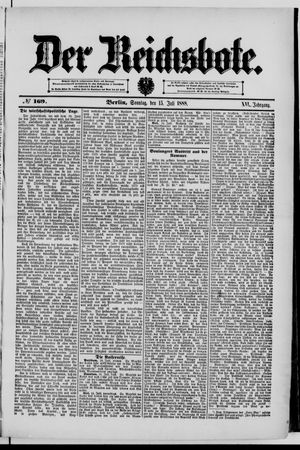 Der Reichsbote vom 15.07.1888