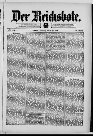 Der Reichsbote vom 19.07.1888