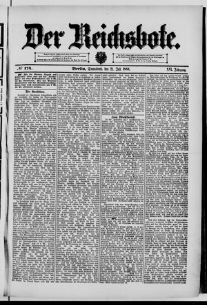 Der Reichsbote vom 21.07.1888