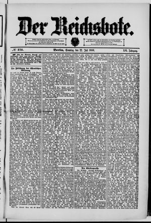 Der Reichsbote vom 22.07.1888