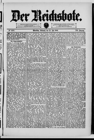 Der Reichsbote vom 25.07.1888
