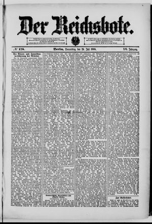 Der Reichsbote vom 26.07.1888
