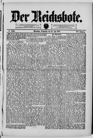 Der Reichsbote vom 28.07.1888