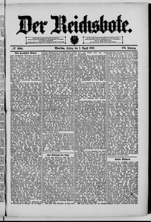 Der Reichsbote vom 03.08.1888