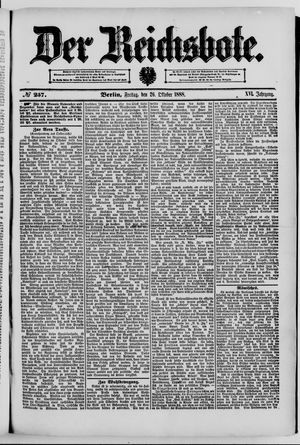 Der Reichsbote vom 26.10.1888