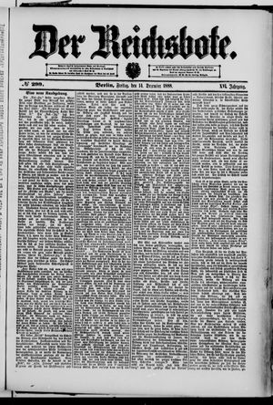 Der Reichsbote vom 14.12.1888