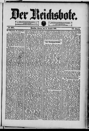 Der Reichsbote vom 16.12.1888