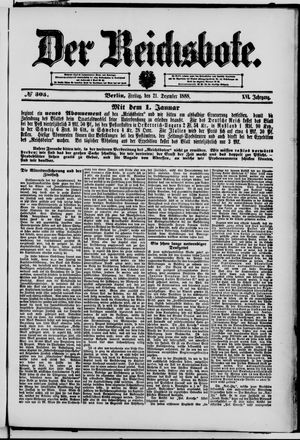 Der Reichsbote vom 21.12.1888