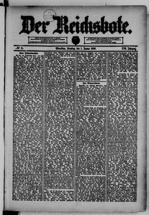 Der Reichsbote on Jan 1, 1889