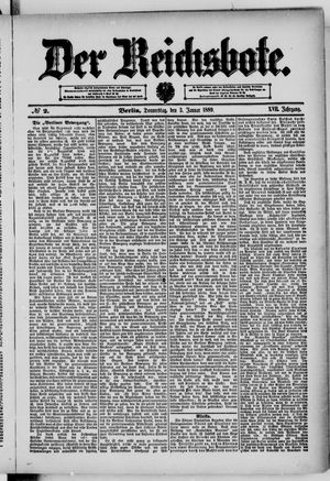 Der Reichsbote vom 03.01.1889
