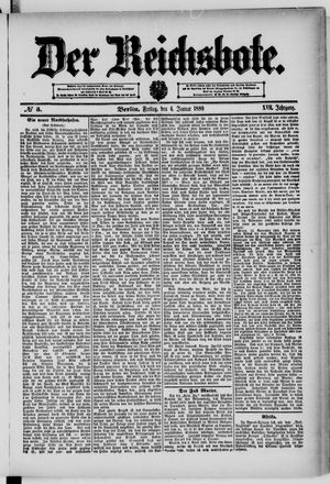 Der Reichsbote on Jan 4, 1889