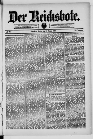 Der Reichsbote on Jan 11, 1889