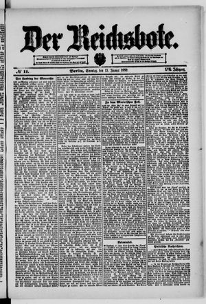 Der Reichsbote on Jan 13, 1889