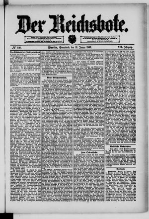 Der Reichsbote vom 19.01.1889