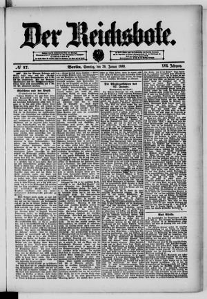 Der Reichsbote vom 20.01.1889