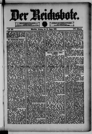 Der Reichsbote vom 22.01.1889