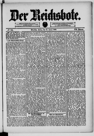 Der Reichsbote on Jan 25, 1889