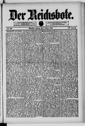 Der Reichsbote vom 03.02.1889