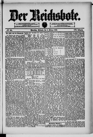 Der Reichsbote on Feb 6, 1889