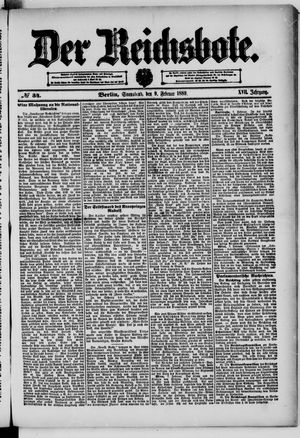 Der Reichsbote vom 09.02.1889