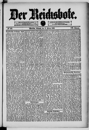 Der Reichsbote on Feb 13, 1889