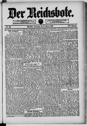 Der Reichsbote on Feb 14, 1889