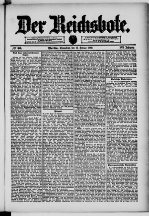 Der Reichsbote on Feb 16, 1889