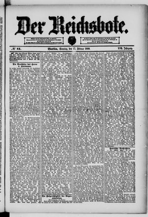 Der Reichsbote on Feb 17, 1889