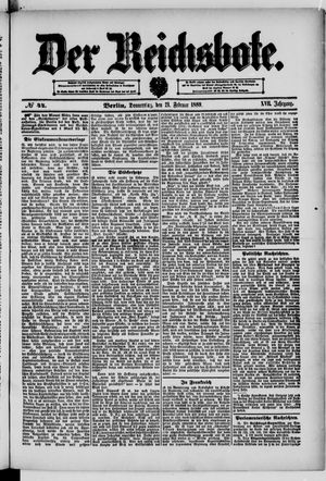 Der Reichsbote on Feb 21, 1889