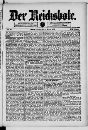 Der Reichsbote on Feb 24, 1889